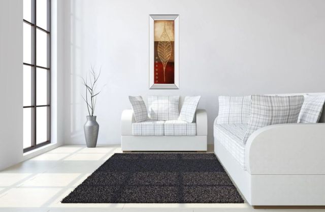 Classy Art Fossil Leaves Il by Patricia Pinto Mirror Framed Wall Art-2