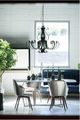 A & B Home Black 6-Light Chandelier-1