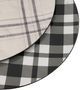 A & B Home 2-Piece Beige/Black/White Round Charger Plates-1