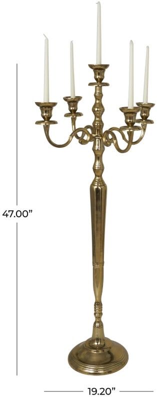 Deco Marche Gold Candle Candelabra-2