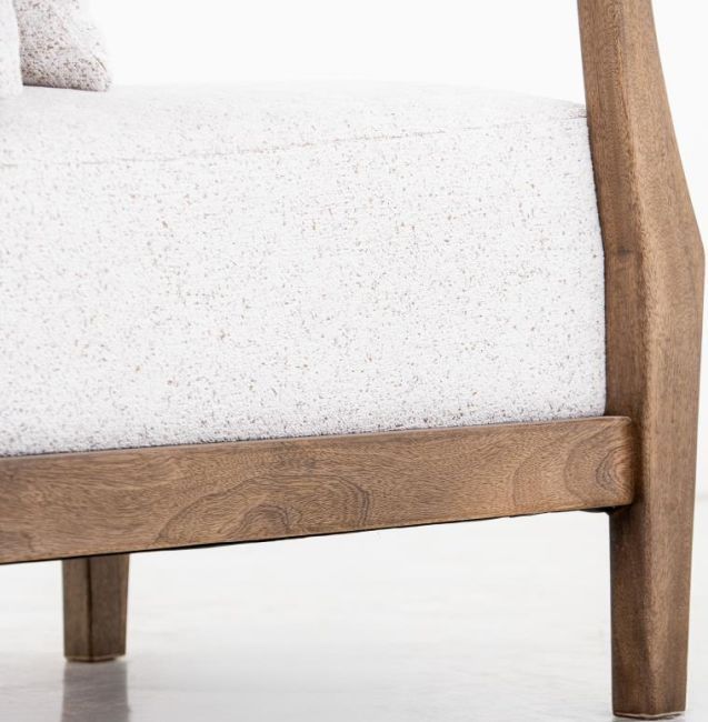 International Furniture Direct Forest Beige/Brown Loveseat-4