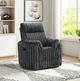 Albany Industries Avenida Mondo Gunmetal Manual Swivel Recliner-1