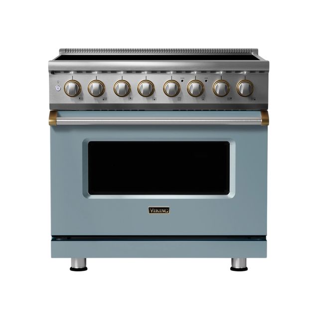 Viking® 5 Series 36" November Sky Pro Style Induction Range-0