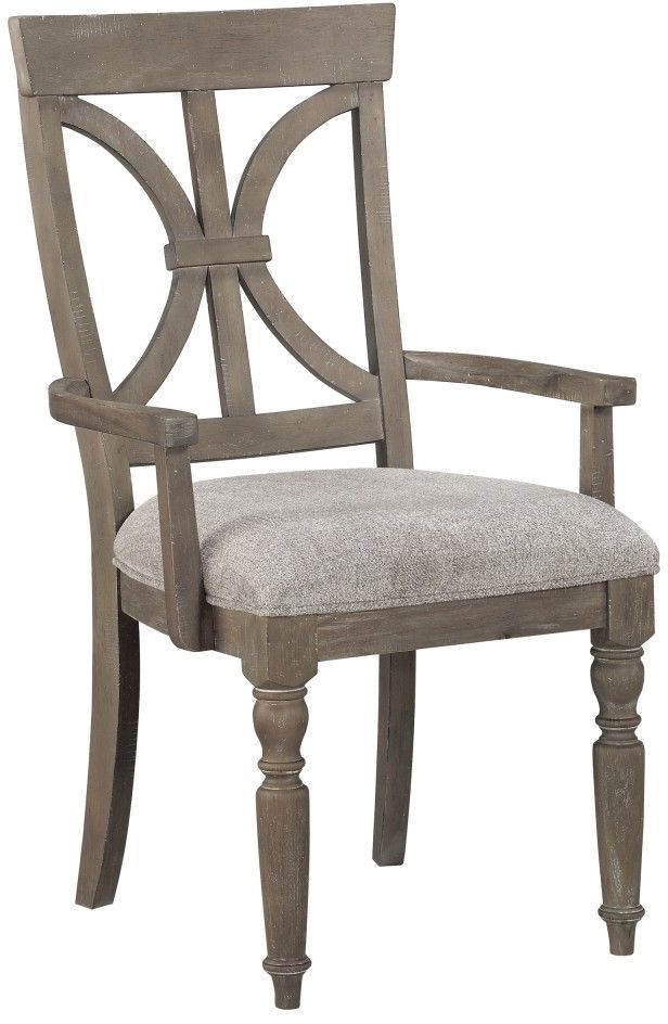 Mazin Furniture Cardano Driftwood Light Brown Arm Chair-0