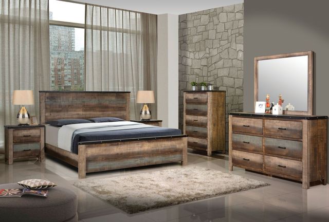 Coaster® Sembene 5-Piece Multi-Colored Queen Panel Bedroom Set-0