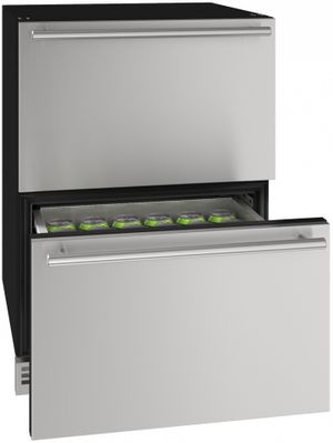 U-Line 5.2 Cu. Ft. Stainless Steel Refrigerator Drawers 