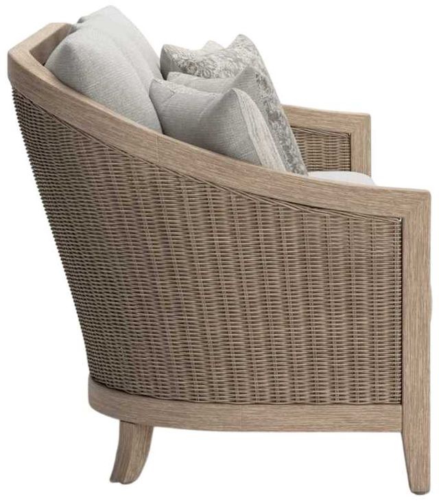 Signature Design by Ashley® Thunder Trails Beige/Light Gray Eucalyptus Outdoor Sofa with Cushion-2