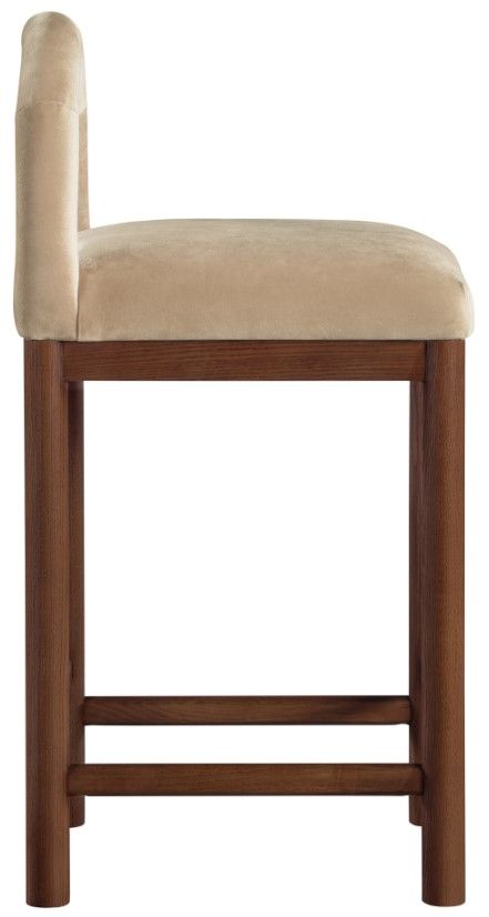 Meridian Furniture Conrad Beige/Brown Upholstered Counter Stool-2