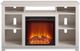 Ameriwood Home Edgewood Ivory Pine 55'' Electric Fireplace Media Console-1