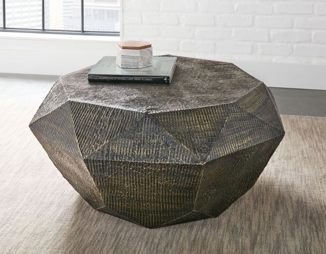 Steve Silver Co. Donato Oil Rubbed Brass Cocktail Table-3