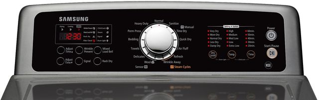 Samsung 7.4 Cu. Ft. Stainless Platinum Electric Dryer-1