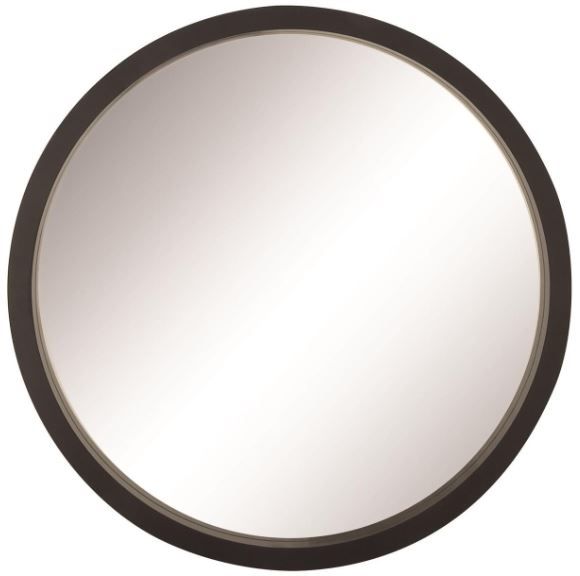 Deco Marche Black Round Wall Mirror-0