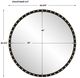 Uttermost® Sele Matte Black Oversized Round Mirror-3