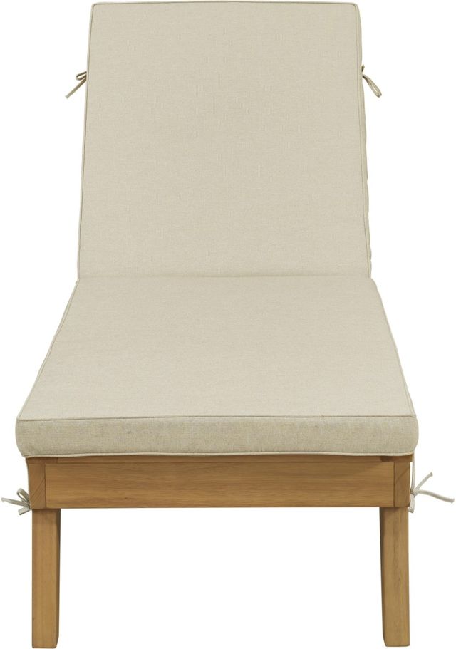 Signature Design by Ashley® Byron Bay Light Brown Outdoor Chaise Lounge Chair-2