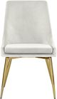Meridian Furniture Karina Cream/Gold Dining Side Chair-1