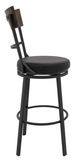 International Furniture Direct Century Licorice Bar Stool-1