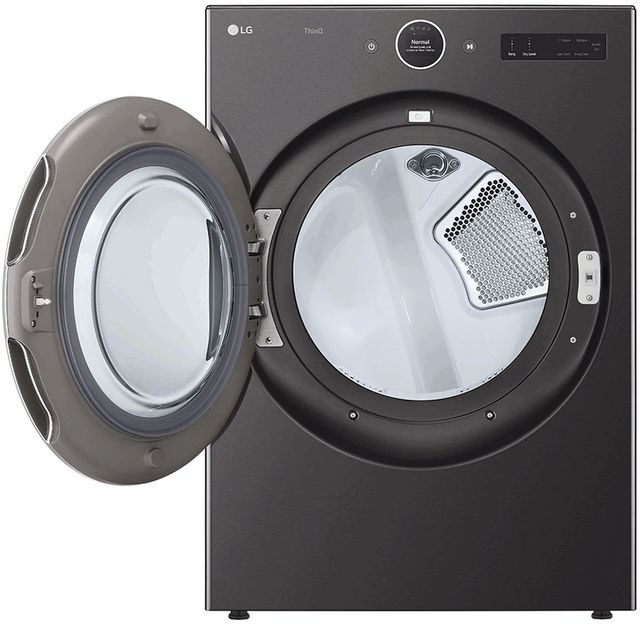 LG 7.4 Cu. Ft. Black Steel Front Load Electric Dryer-2