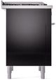 Ilve® Professional Plus II 36" Glossy Black Pro Style Dual Fuel Range-3