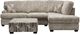 American Wholesale Furniture Parchment Charcoal Ottoman-1