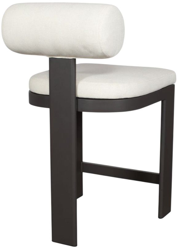 Uttermost® Bolster Back Java Black/Oyster Aluminum/Fabric Outdoor Counter Stool-4