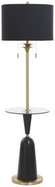 Stylecraft Satin Black Floor Lamp-0
