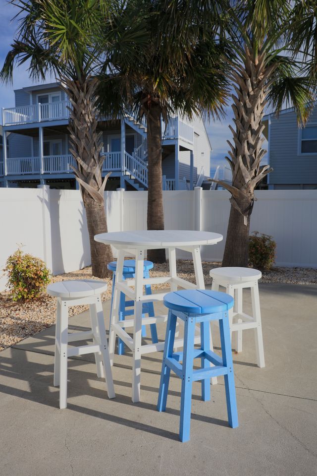 C R Plastics Generation Line  White Counter Stool-2