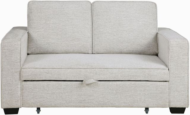 Coaster® Doral Upholstered Beige Sleeper Sofa Bed-0