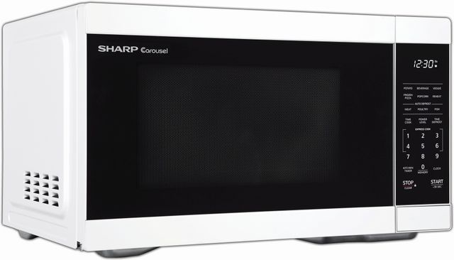 Sharp® Carousel® 1.1 Cu. Ft. White Countertop Microwave-3