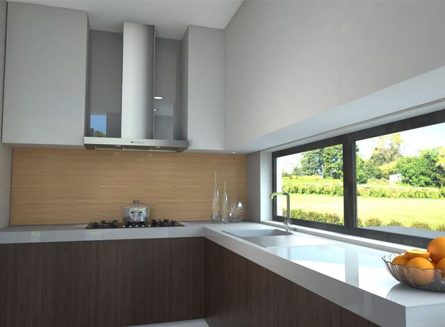 Faber Hoods Stilo 36" Wall Canopy Range Hood-Stainless Steel-2