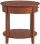 Whittier Wood® Furniture McKenzie Glazed Antique Cherry Round End Table-3