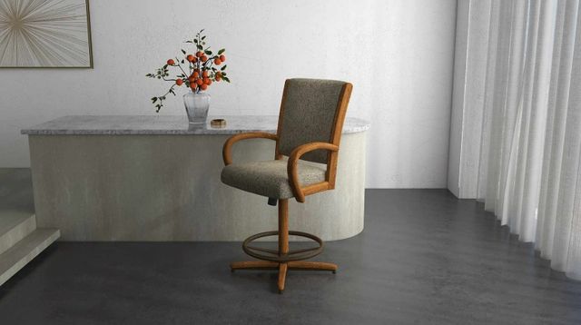 Chromcraft Customizable Camryn Swivel Counter Height Dining Stool-1