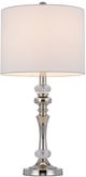 Cal® Lighting & Accessories Effingham 2-Piece Chrome Table Lamp Set-1
