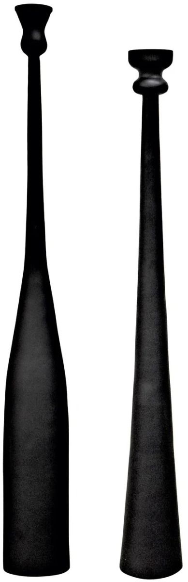 Harp & Finial® Raddix Black Small Candle Stand-1