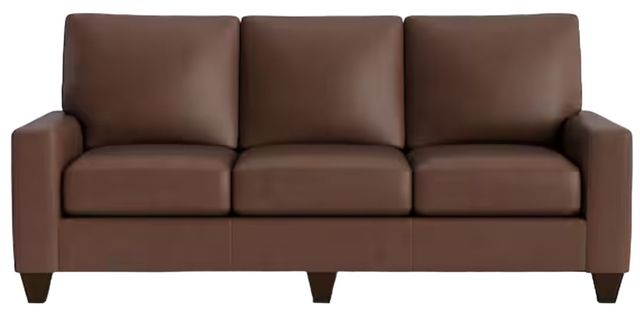 Bassett® Furniture Customizable Benchmade Premier Leather Large Track Arm Sofa-1
