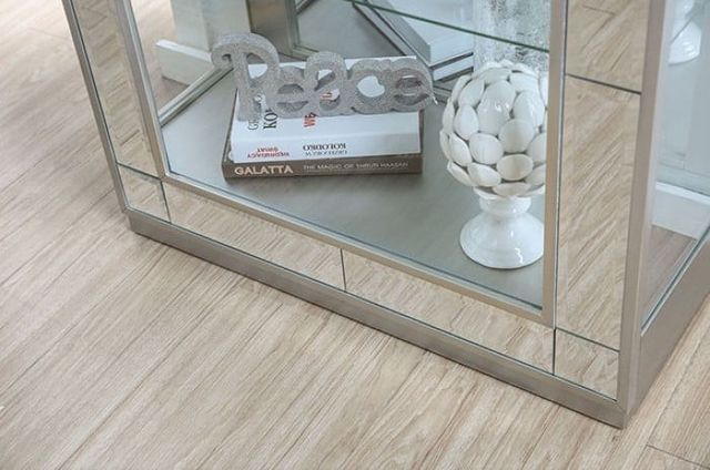 Furniture of America® Carrollton Chrome Curio-2