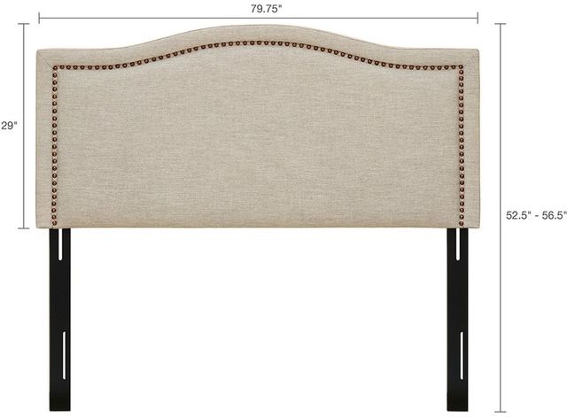 Olliix by Madison Park Natural Queen Nadine Upholstery Headboard-1