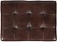 Jofran Inc. Global Archive Hogan Black/Dark Sienna Leather Ottoman-4
