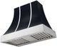 AGA Cascade 36" Gloss Black Wall Mounted Range Hood with Polished Chrome Trim-0