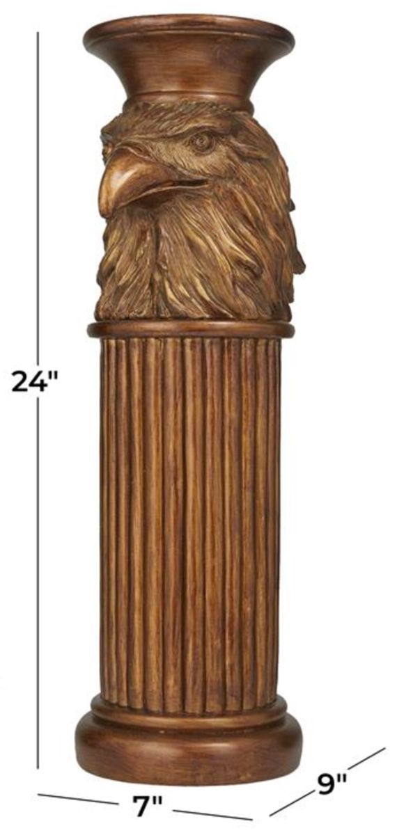 Deco Marche Bronze Eagle Pedestal Table-3