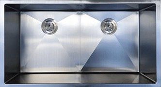 Yale Appliance Stainless Steel Under Mount Single Bowl Two Faucet Hole Kitchen Sink
