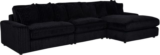Coaster® Blaine 3-Piece Black L-Shaped Sectional with Chaise-0