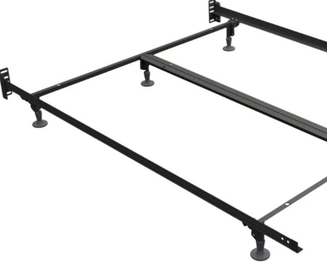 Rize Home Premium Queen Double Rail Center Support Bed Frame with 6 Glides-1