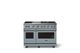 Viking® 5 Series 48" Novembery Sky Pro Style Gas (LP) Range with Polished Chrome Trim-3