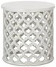 Century® Outdoor Complements Dupre White Concrete Outdoor Side Table-0