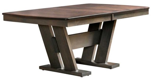 Country View Woodworking Customizable Make It Your Way 13 Cherry Top Dining Table with 4 Leaves-0