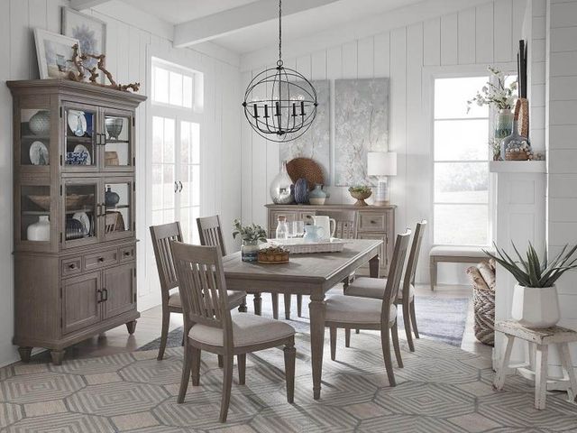 Magnussen Home® Lancaster Dovetail Gray Dining Table-1