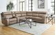 Parker House® Theon 6-Piece Stokes Toffee Manual Reclining Sectional-1