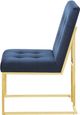 Coaster® Cisco 2-Piece Ink Blue/Gold Side Chairs-2