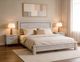 International Furniture Direct Golden Loft Gray Queen Panel Bed-1