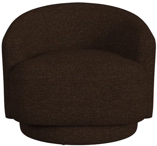 Elements International Mojave Chocolate Swivel Chair-2
